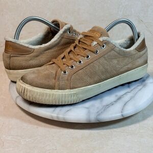 Gola Nordic Brown Suede Shearling‎ Lined Lace Up Casual Sneakers Shoes Women's 9